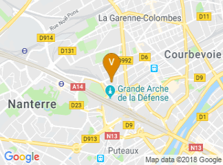 map of Pole Universitaire Leonard de Vinci