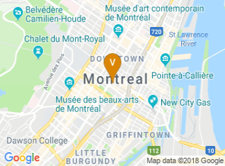 map of Fairmont The Queen Elizabeth Montreal