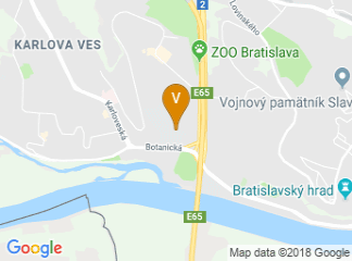 map of The Faculty of Natural Sciences of the Comenius University