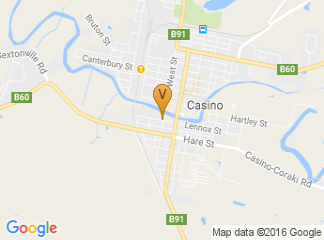 map of RICHMOND VALLEY EVENTS CENTRE