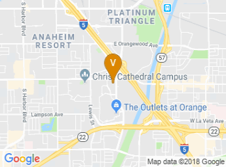 map of DoubleTree by Hilton Hotel Anaheim - Orange County