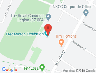 map of Fredericton Capital Exhibit Centre