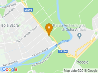 map of Golden Tulip Rome Airport Isola Sacra