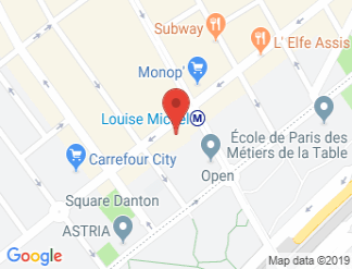 map of Hotel Espace Champerret