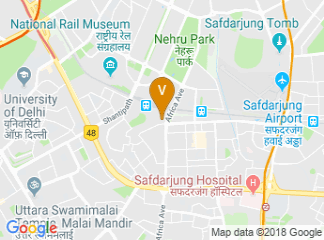 map of The Leela Palace New Delhi