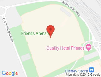 map of Friends Arena