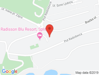 map of Radisson Blu Resort, Split