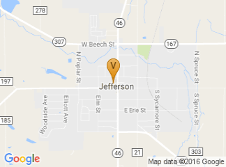 map of Downtown Village of Jefferson