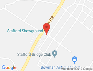map of Stafford Showground Ltd