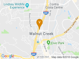 map of Walnut Creek Marriott
