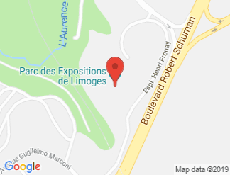 map of Parc des expositions de Limoges