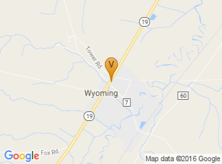 map of Historic Gaslight Village of Wyoming
