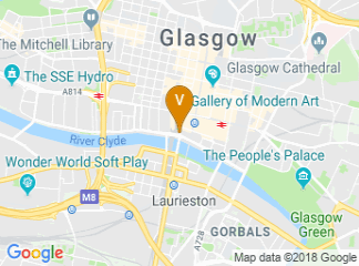 map of Jurys Inn Glasgow