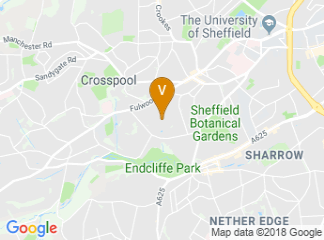 map of The Endcliffe Village (part of the University of Sheffield)