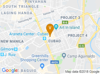 map of Hotel Novotel Manila Araneta Center