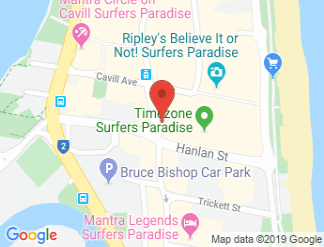 map of Novotel Surfers Paradise