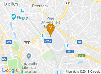 map of Vrije Universiteit Brussel