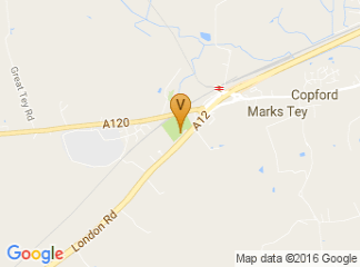 map of Marks Tey Parish Hall
