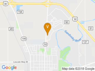map of Wyandot County Fairgrounds