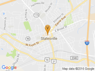 map of Historic Downtown Statesville