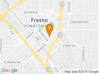 map of DoubleTree by Hilton Hotel Fresno Convention Center