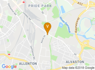 map of The Derby Conference Centre Limited