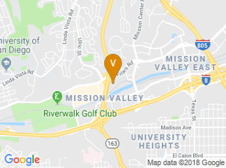 map of DoubleTree by Hilton San Diego - Mission Valley