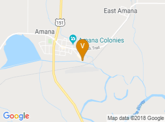 map of Amana Woolen Mill