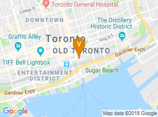map of Sony Centre for the Performing Arts