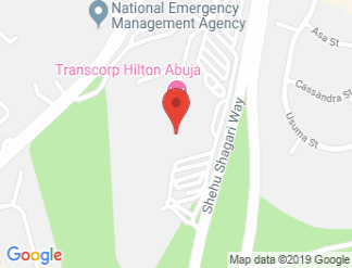 map of Transcorp Hilton Abuja