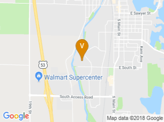 map of Wisconsin Indianhead Technical College - Rice Lake