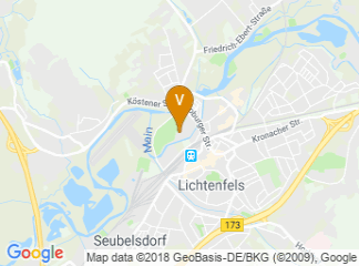 map of Stadthalle Lichtenfels