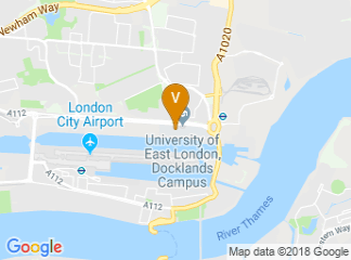 map of University of East London Docklands Campus