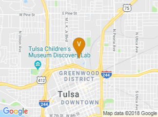 map of Oklahoma State University-Tulsa