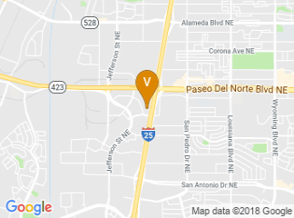 map of Courtyard by Marriott Albuquerque