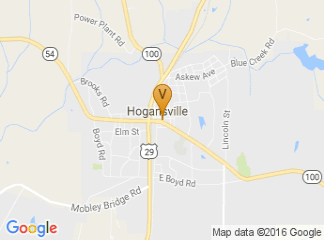 map of Downtown Hogansville