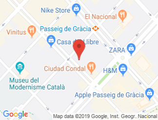 map of Hotel NH Collection Barcelona Gran Hotel Calderon