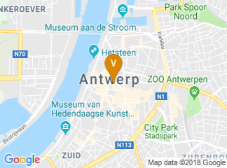 map of Hilton Antwerp Old Town