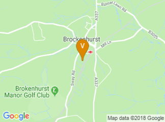 map of Brockenhurst Village Hall