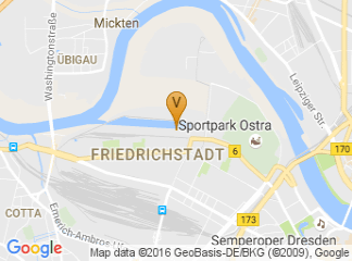 map of Alberthafen Dresden
