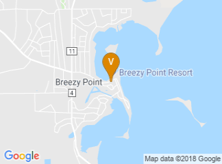 map of Breezy Point Resort