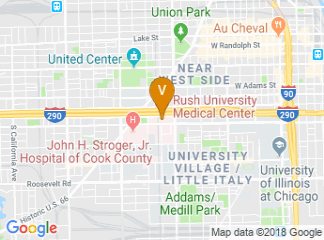 map of Rush University Medical Center