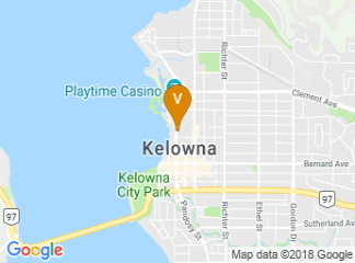 map of Kelowna Community Theatre