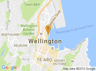 map of Wellington waterfront