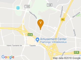 map of Holiday Inn Helsinki - Vantaa Airport