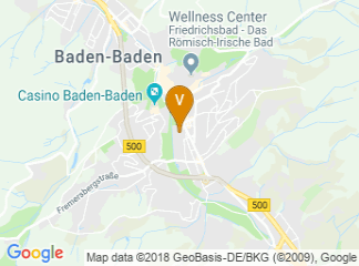 map of Kongresshaus Baden-Baden Betriebsgesellschaft mbH
