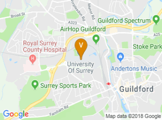map of University Of Surrey