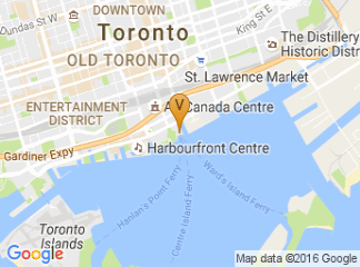 map of Toronto Center Island