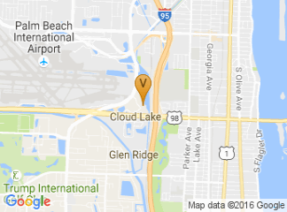map of Hilton West Palm Beach