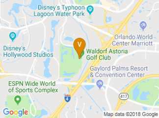 map of Waldorf Astoria Orlando